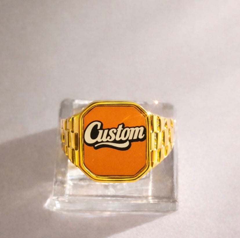 The Custom Tribute Ring | 18K Gold-Plated